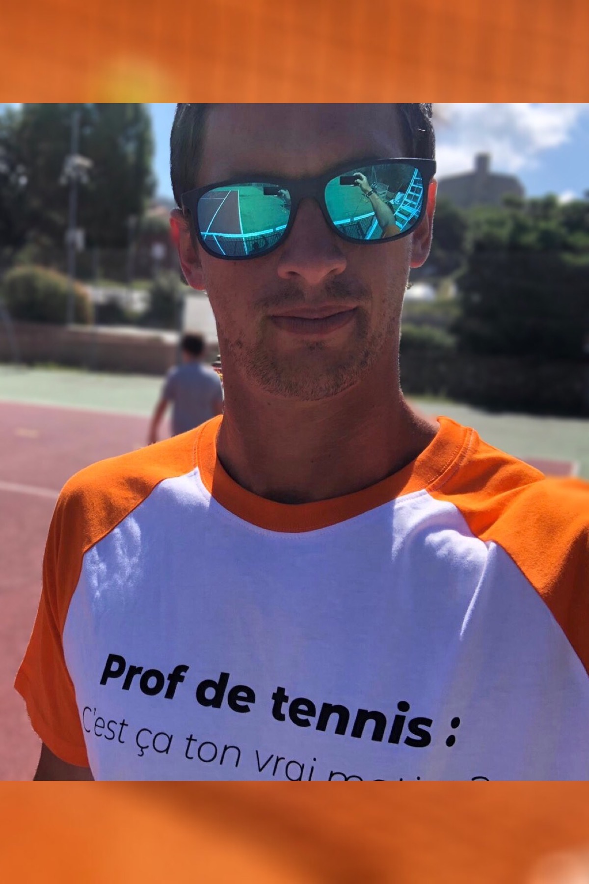 tshirt, prof, metier, tennis